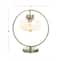 Gold Metal Contemporary Accent Lamp 14" x 8" x 15"